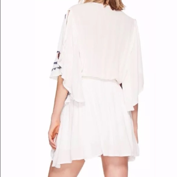 NWT Free People White Embroidered Dress - Picture 2 of 4